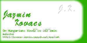 jazmin kovacs business card
